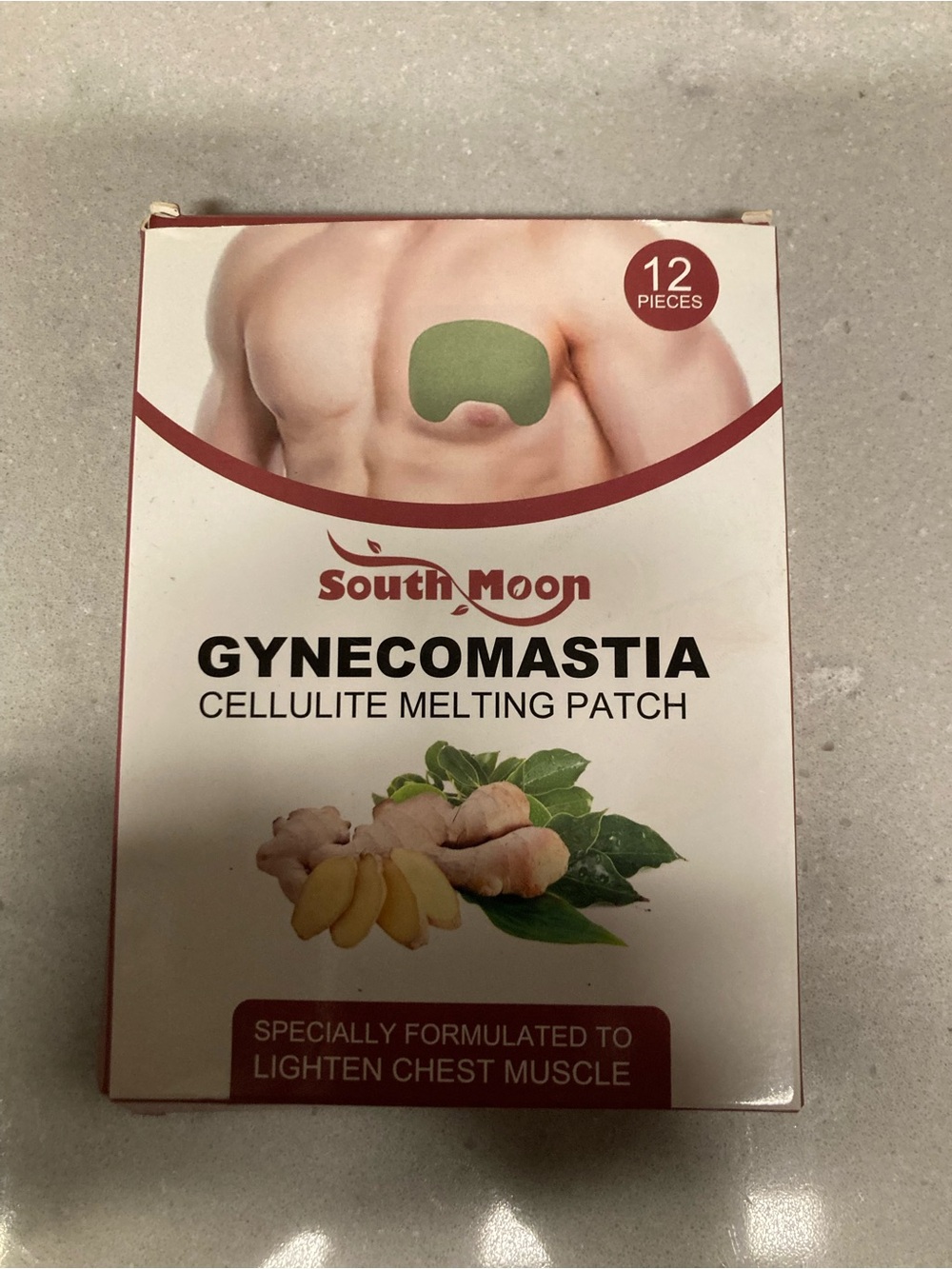 12 Pieces Gynecomastia Plasters for Men, Turmeric Max Plasters, Turmericmax